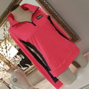 PINK VICTORIA'S SECRET logo pullover Size Small